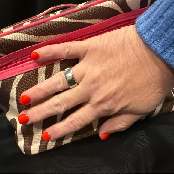 Modella Brown and Pink Cosmetic Bag with Zebra Print - Picture 6 of 6